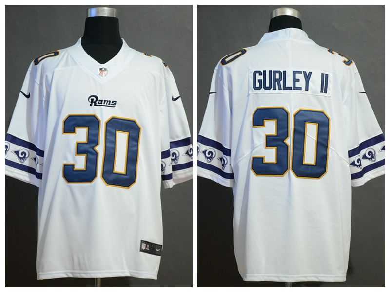 Nike Rams 30 Todd Gurley II White Fashion Logo Vapor Untouchable Limited Jersey,We sell and wholesale Nike Rams 30 Todd Gurley II White Fashion Logo Vapor Untouchable Limited Jersey on line form chian!